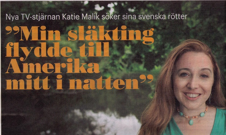 Land tidning: New TV-star Katie Malik seeks her Swedish roots